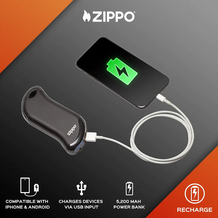 Zippo HeatBank-« 9s Rechargeable Hand Warmer Silver