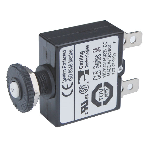 Blue Seas Circuit Brkr Push Button 5A