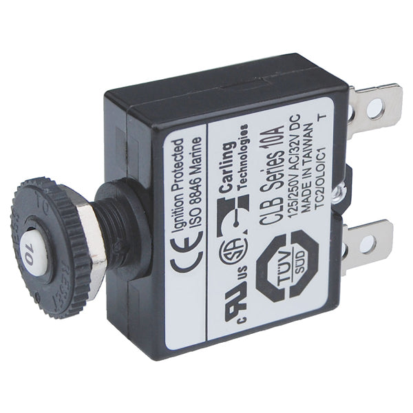 Blue Seas Circuit Brkr Push Button 10A