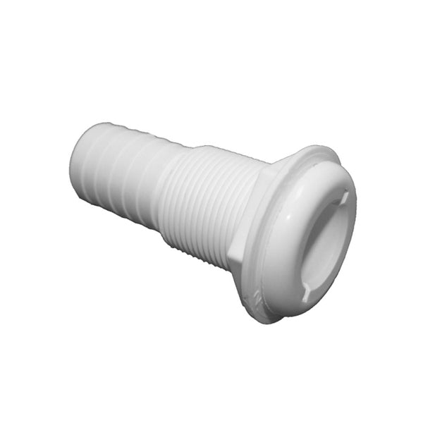 T-H Marine Thru-Hull 1 1/8" Straight Wht.