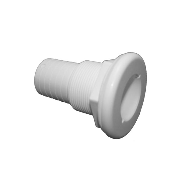 T-H Marine Thru-Hull 1 1/2" Straight Wht.