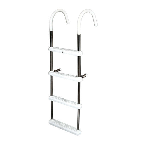 JIF Marine 4-Step Gunwale Hook Ladder 7" Aluminum