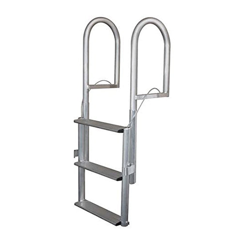 JIF Marine 3-Step Standard Lift Dock Ladder -Wide Step