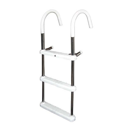 JIF Marine 3-Step Gunwale Hook Ladder 11" Aluminum