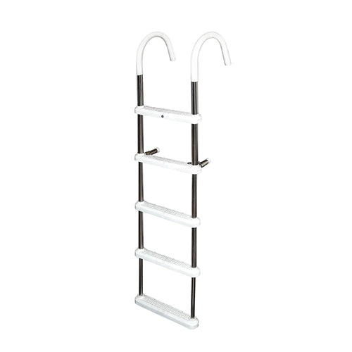 JIF Marine 5-Step Gunwale Hook Ladder 11" Stainless