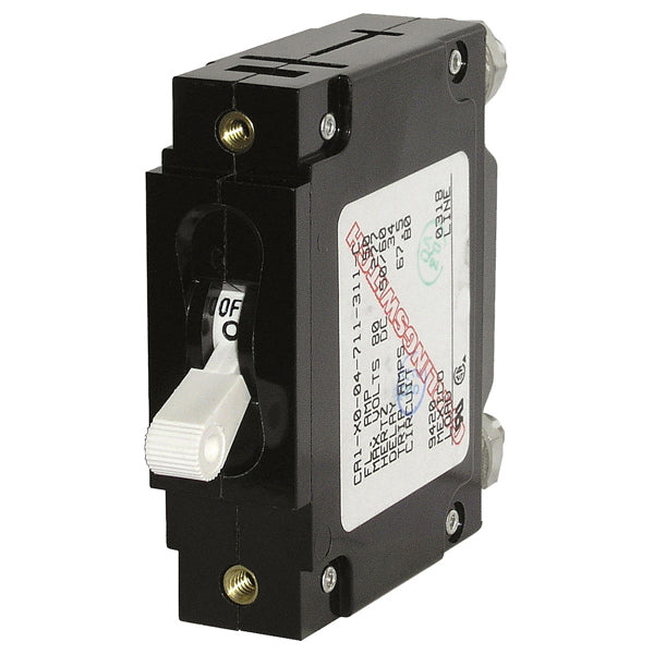 Blue Seas Sgl Pole Ac/Dc Brkr Wht-20A