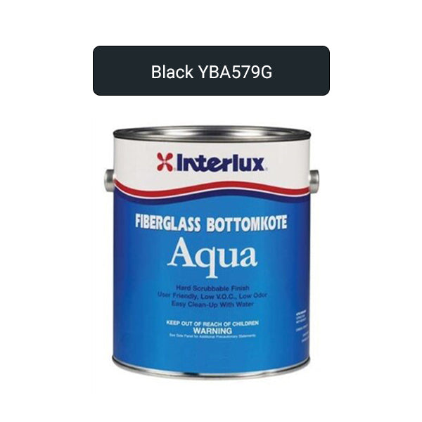 Interlux Paint Fbglas Btmkote Aqua Blk Qt