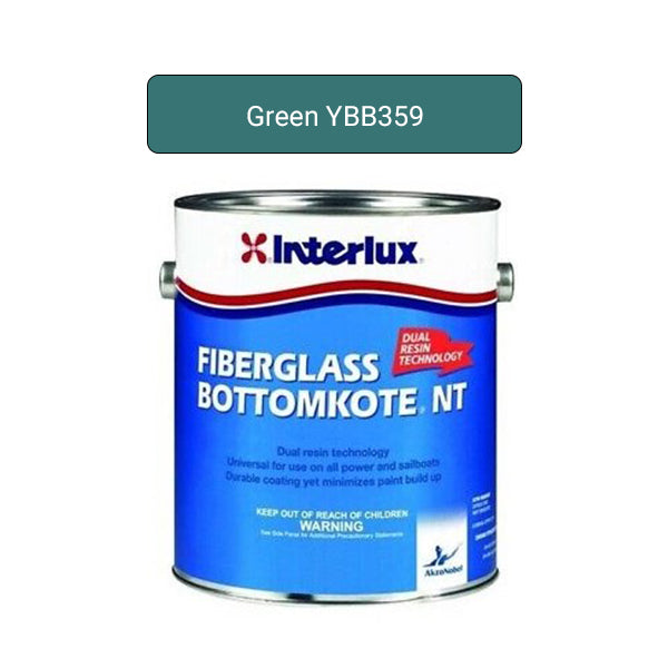 Interlux Paint Fiberglass Bottomkote Nt Green Gal