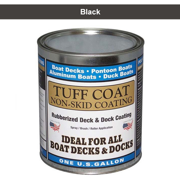 Tuff-Coat Marine Rubberized Deck Coating-Black-Gal