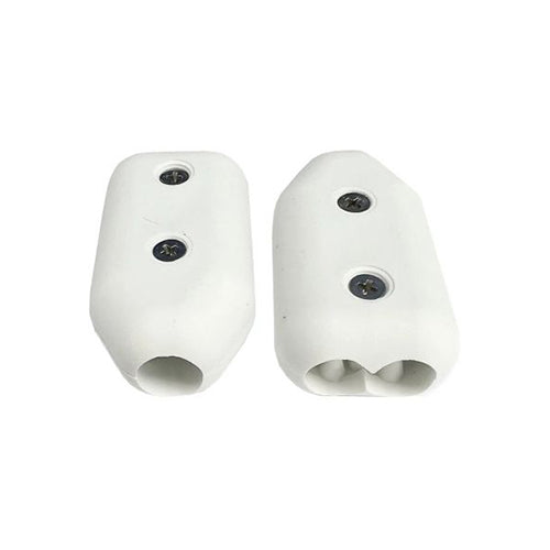 EZ-TY Rope Clamp 1/4" White-2Pk