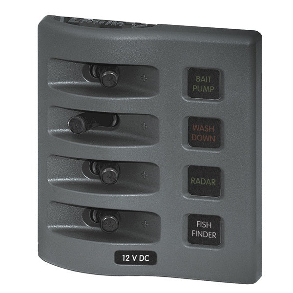 Blue Seas Weatherdeck 4 Switch Panel