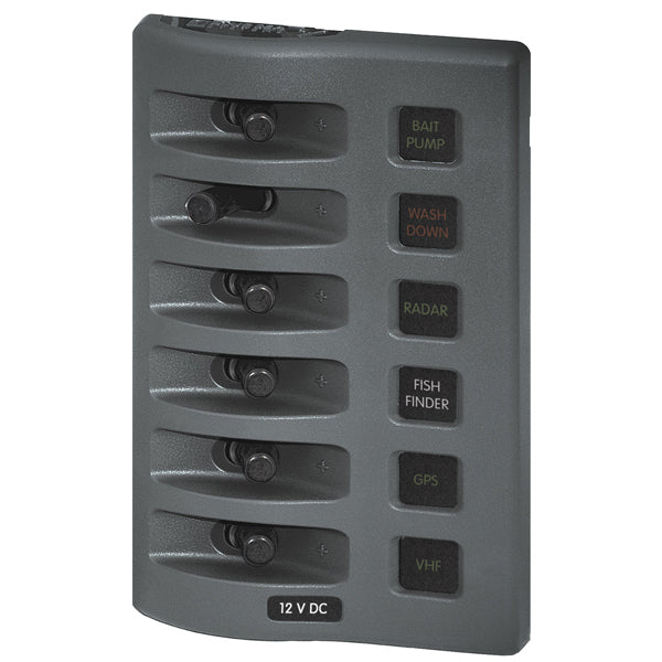 Blue Seas Weatherdeck 6 Switch Panel