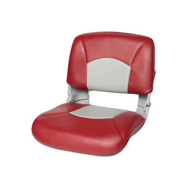 Tempress All Weather High Back Gray Seat - Red/Gray Cushion