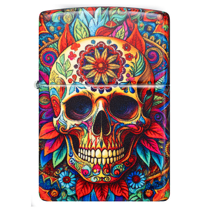 Zippo Windproof Lighter Colorful Skull 540 Color Image - 540 Matte