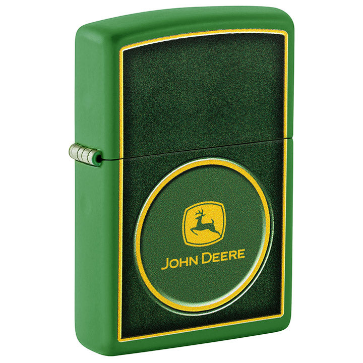 Zippo Windproof Lighter John Deere Color Image - Moss Green Matte