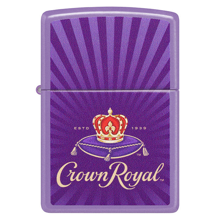 Zippo Windproof Lighter Crown Royal┬« Color Image - Smoky Lavender