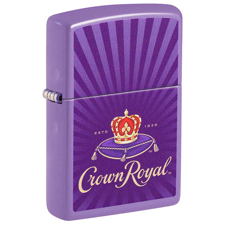 Zippo Windproof Lighter Crown Royal┬« Color Image - Smoky Lavender