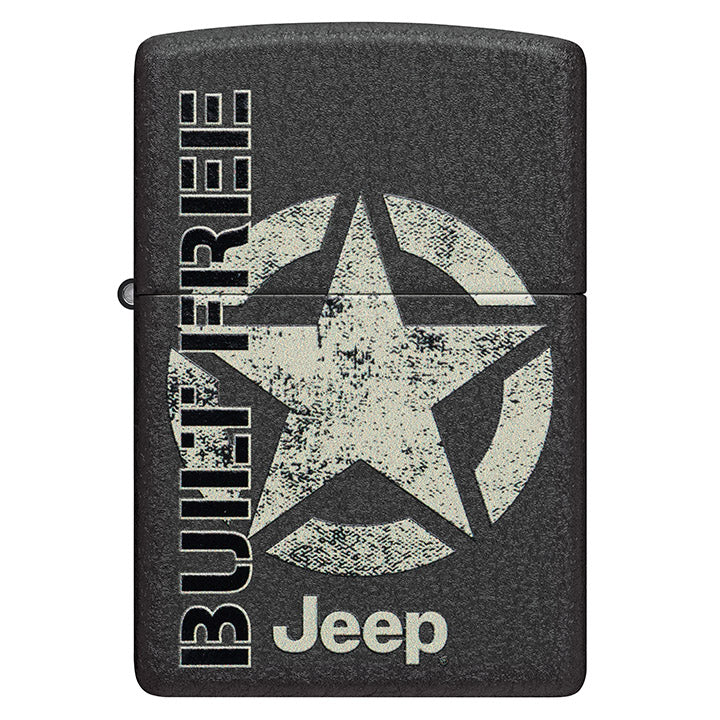 Zippo Windproof Lighter Jeep Color Image - Black Crackle┬«