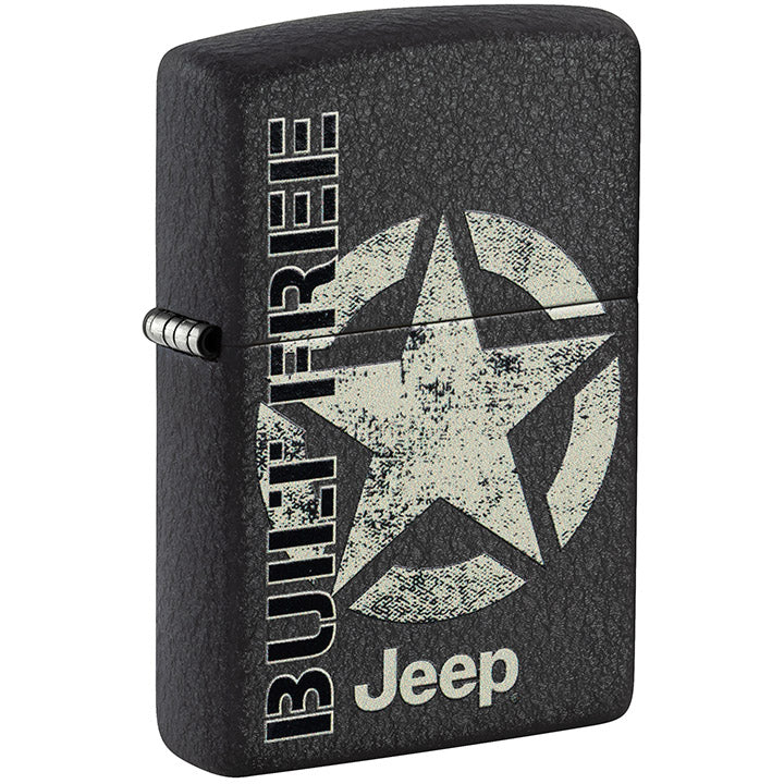 Zippo Windproof Lighter Jeep Color Image - Black Crackle┬«