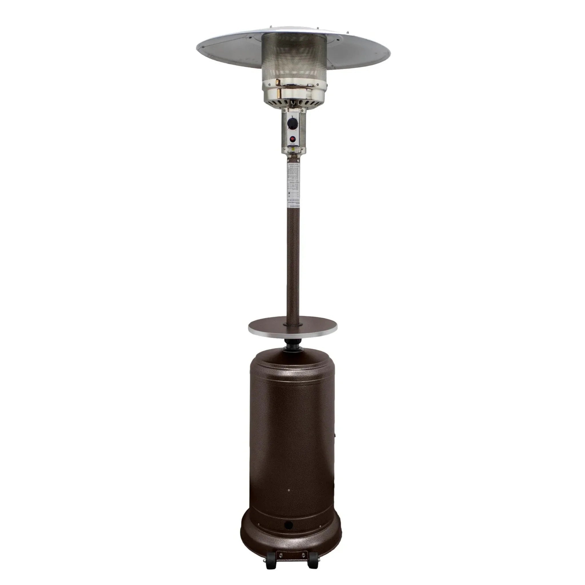 48000 BTU Bronze Steel Propane Cylindrical Pole Standing Patio Heater - Clinch River Fishing USA