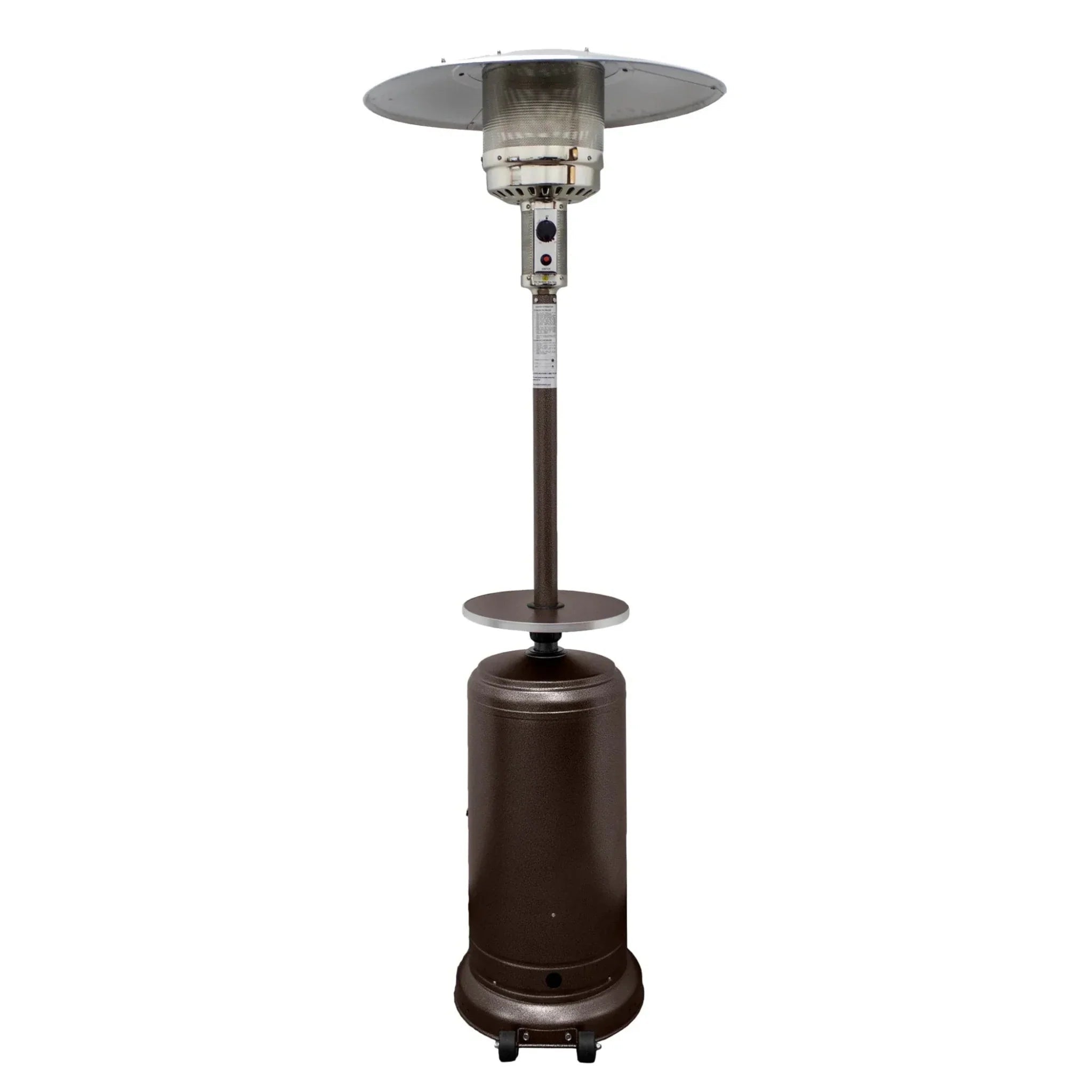 48000 BTU Bronze Steel Propane Cylindrical Pole Standing Patio Heater - Clinch River Fishing USA