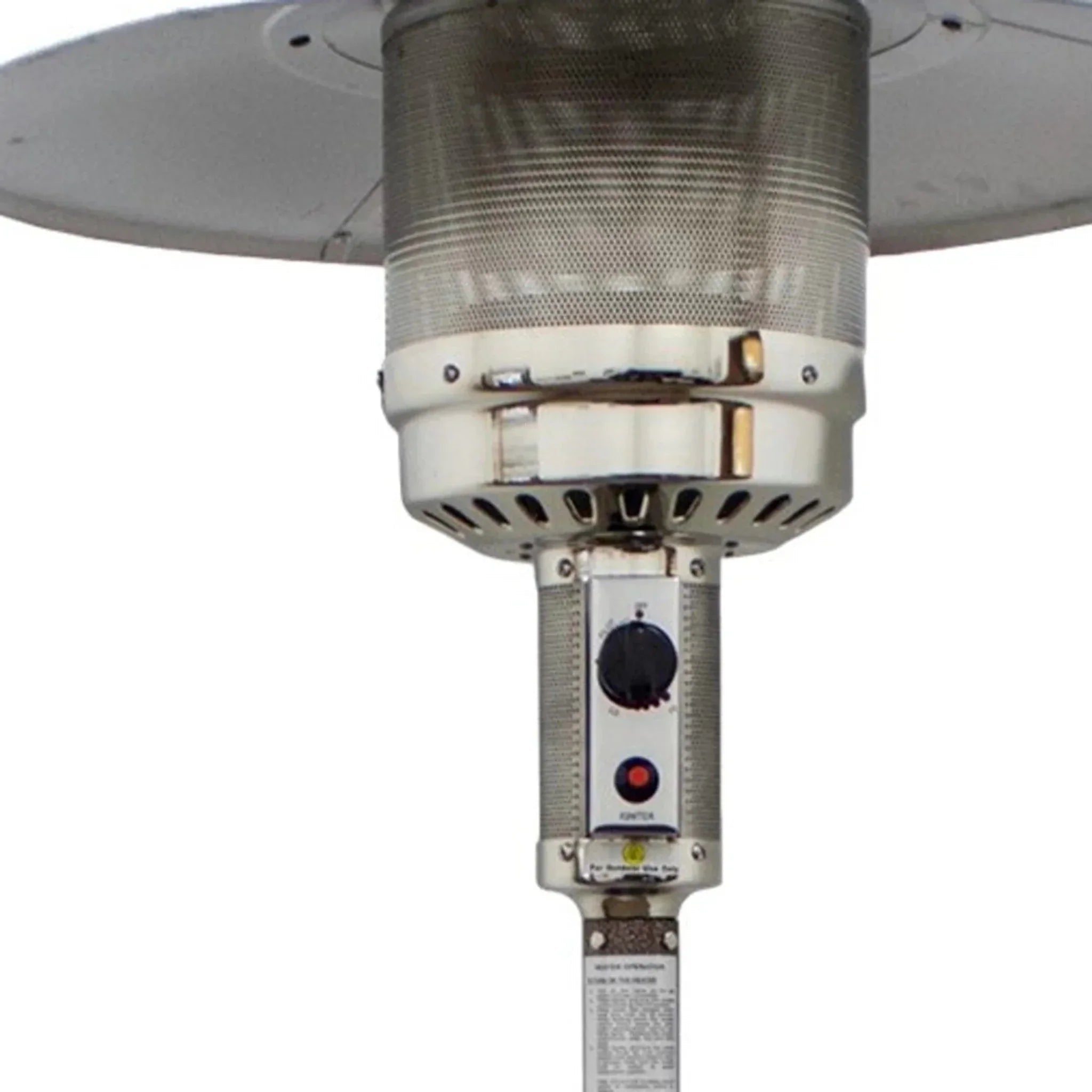 48000 BTU Bronze Steel Propane Cylindrical Pole Standing Patio Heater - Clinch River Fishing USA