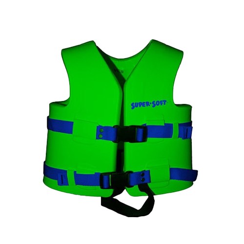 Texas Recreation XS USCG Child's Vinyl Vest - Fierce Green