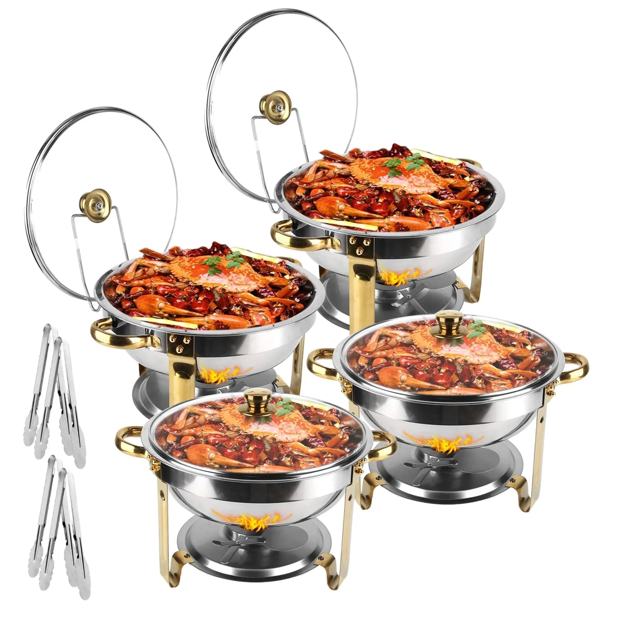 4Pcs Chafing Dish Buffet Set - Clinch River Fishing USA