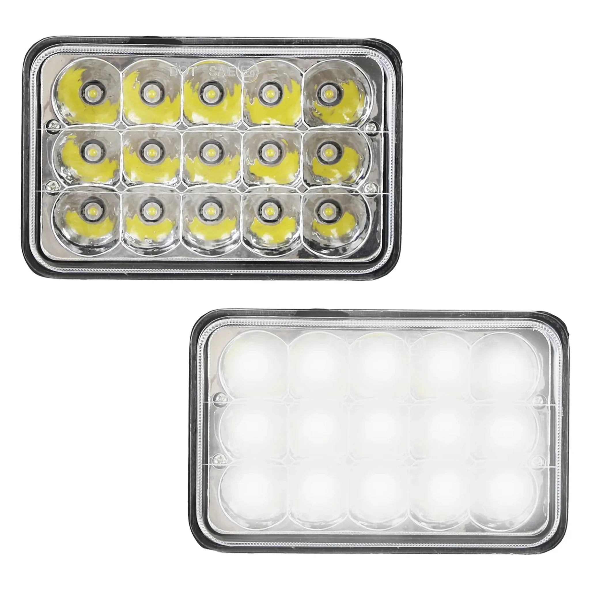 4x6in Car LED Headlights Vehicle Rectangular Headlamp - Clinch River Fishing USA