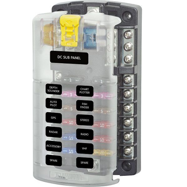 Blue Seas Stblade Fuse Block 12 Circuit