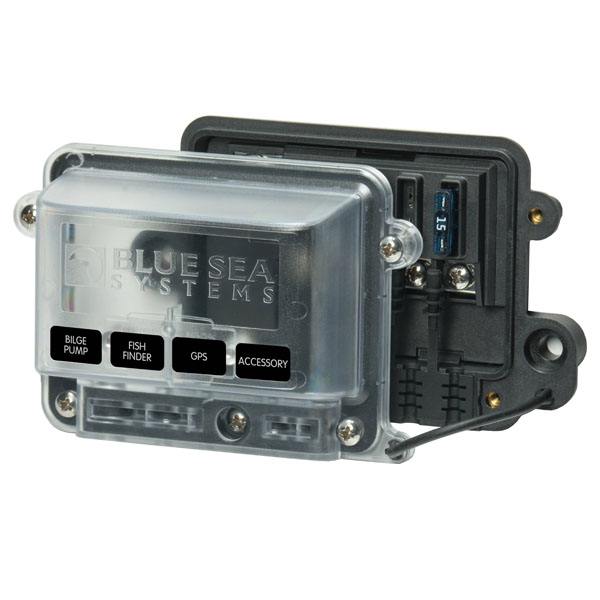Blue Seas Fuse Block STBlade H2O 4circ fuse