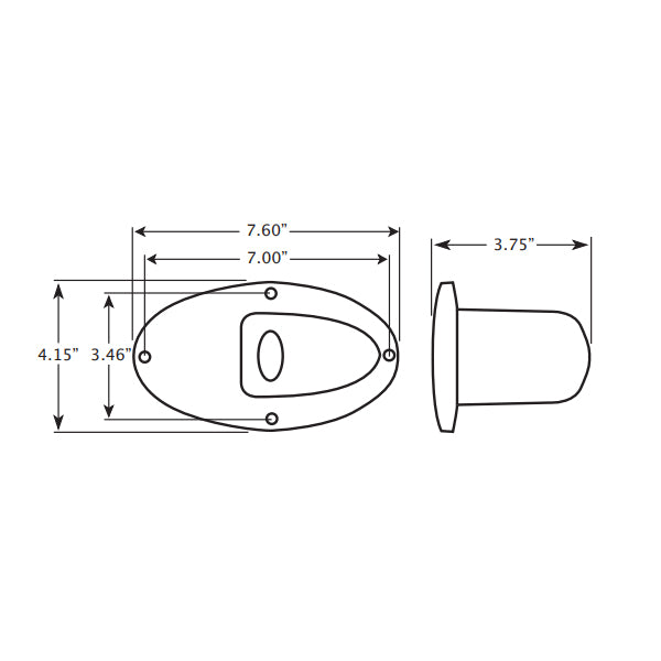 Innovative Lighting Flush Mount Docking Lights Ss