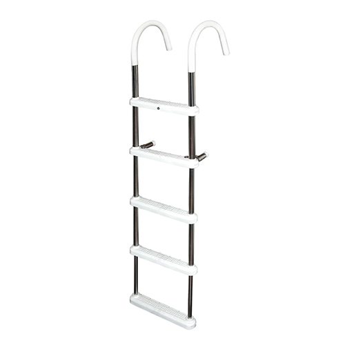 JIF Marine 4-Step Gunwale Hook Ladder 7" Stainless
