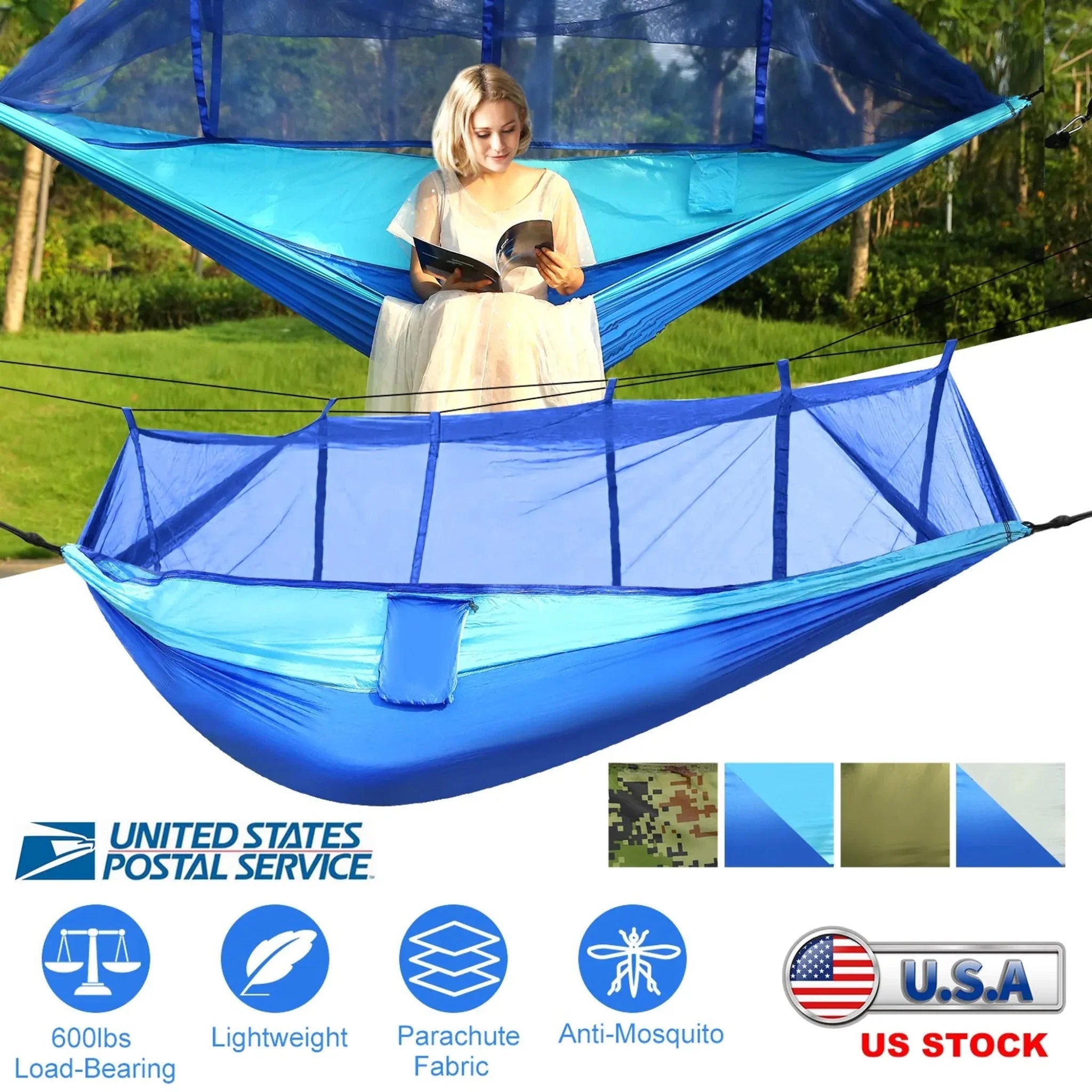 600lbs Load 2 Persons Hammock - Clinch River Fishing USA