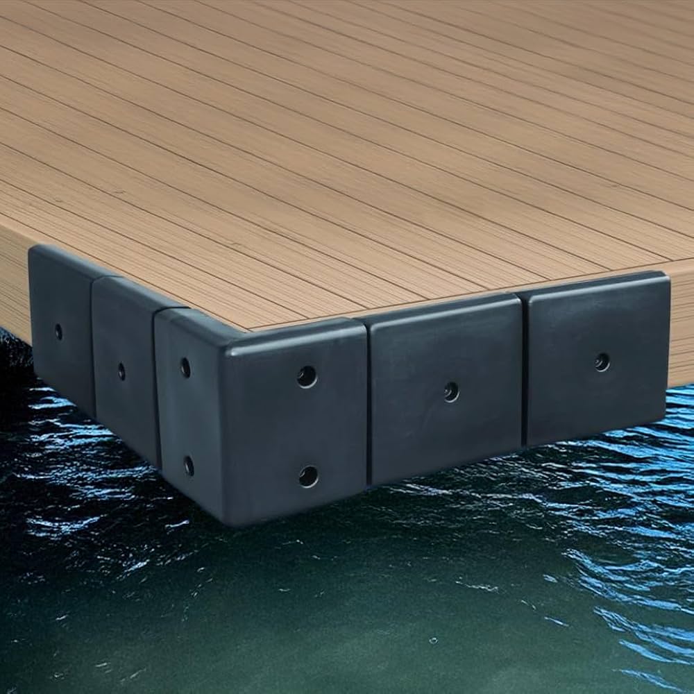 JIF Marine Dock Side Bumper 10X23" Black