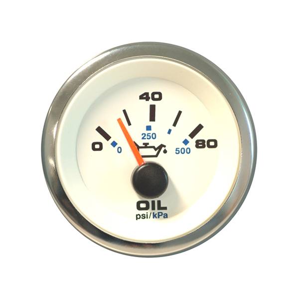 Sierra Oil Pressure White Premier Pro 2 0-80 Psi