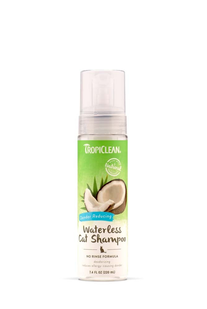 TropiClean No Rinse Dander Reducing Cat Shampoo 7.4oz