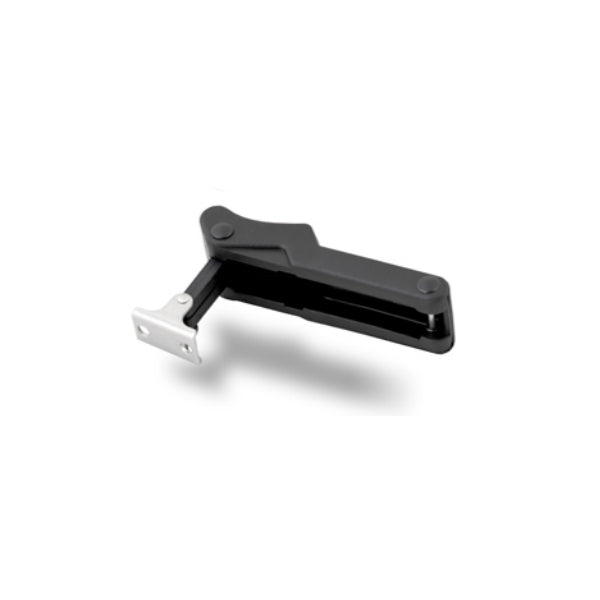 Whitecap Industries Pkgd. Black Rubber Draw Latch (w/S.S. Oval Keeper)