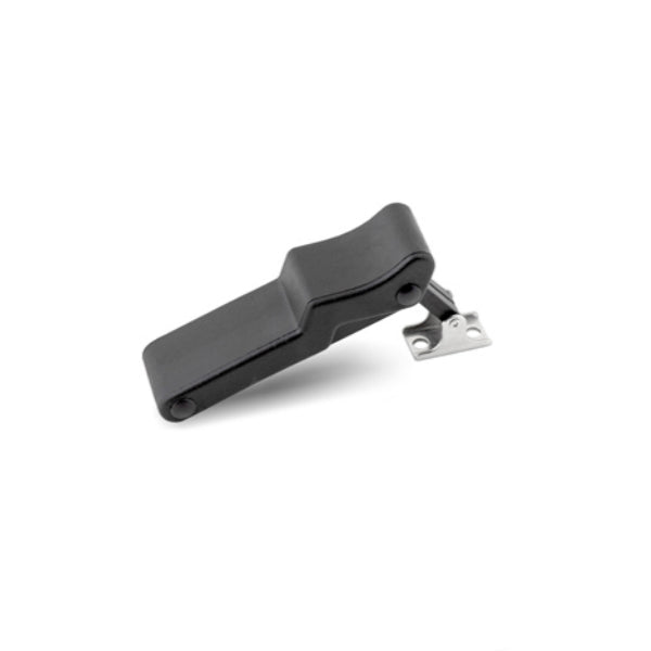 Whitecap Industries Pkgd. Black Rubber Draw Latch (w/S.S. Oval Keeper)