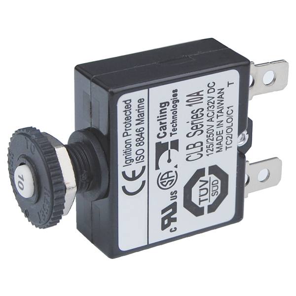 Blue Seas Circuit Brkr Push Button 25A
