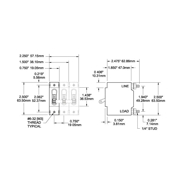 Blue Seas Sgl Pole Ac/Dc Brkr Wht-20A