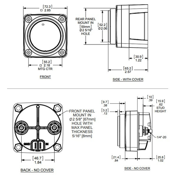 Blue Seas M-ACR AUTO CHARGING RELAY