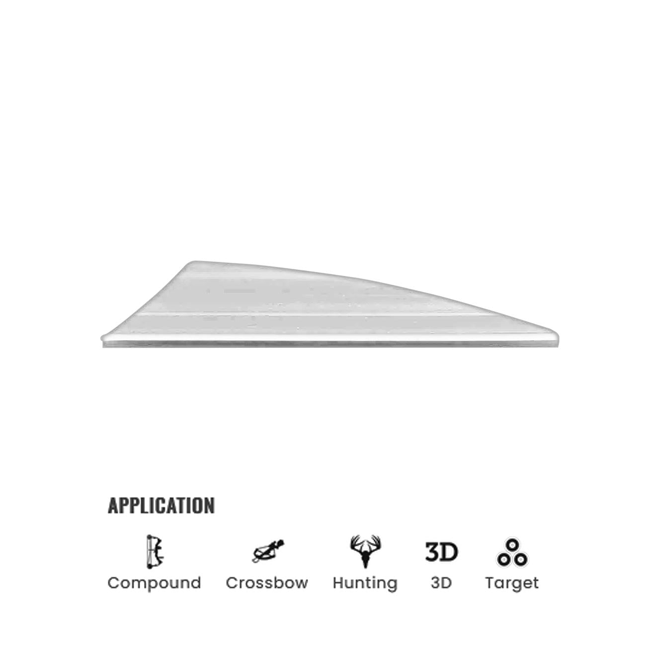Tac Vanes Driver 2.75" Vane - White (100 pack)
