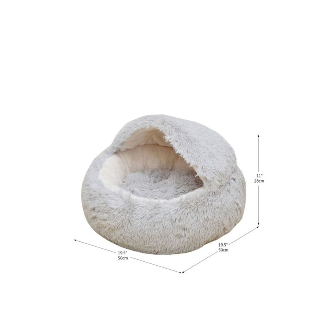 PetPals Igloo Pet Bed
Pearl Grey 19.5 in