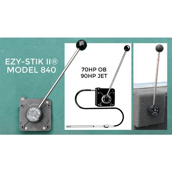 Ezy-Glide Ezy-Stik II 840 Mechanical Marine Steering System with 15 foot cable