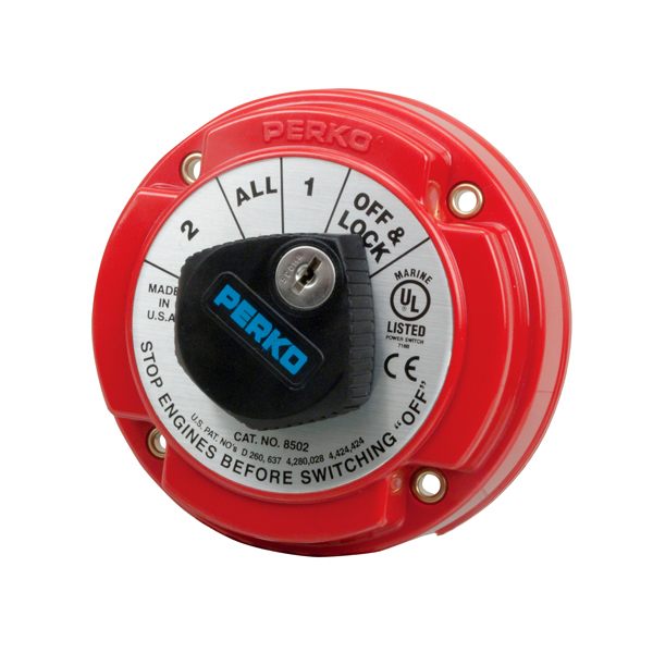 Perko Marine Battery Switch W/Lock