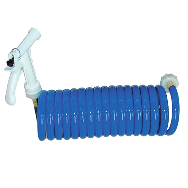 T-H Marine 25' Coiled Washdown Hose-Blue