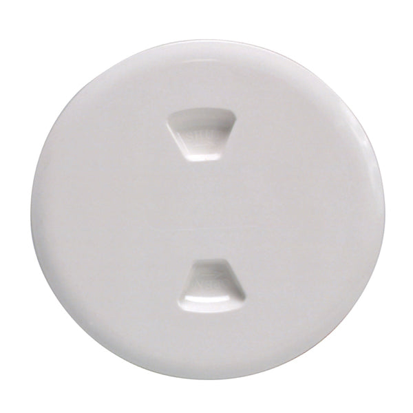 Beckson Marine Twist-Out Deck Plate 5" White