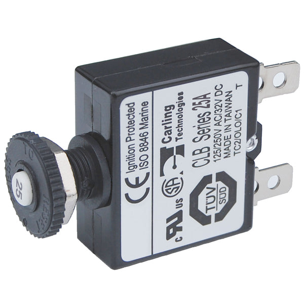 Blue Seas Circuit Brkr Push Button 25A