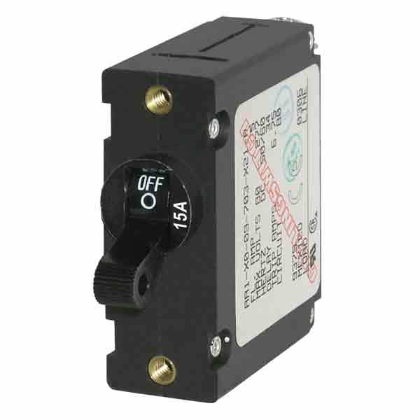 Blue Seas Circuit Brkr Aa1 Tog 15A Blk